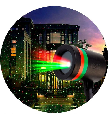 Laser Led Luz Verde Rojo 5w Exterior Control Efectos Navidad