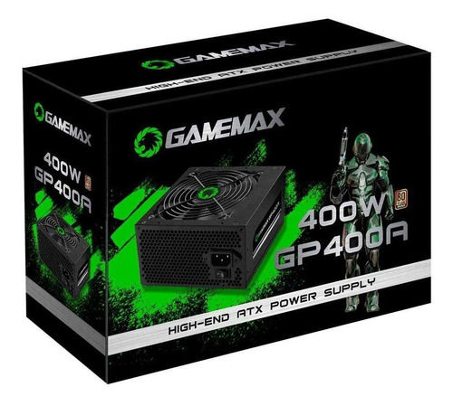Fonte Gamemax Atx Gp400a 400w 80 Plus Bronze Pfc Ativo