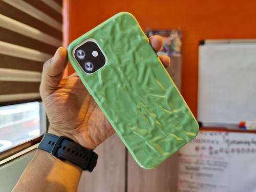Funda Para iPhone Colores Vivos Textura 3d Moda D Goma +mica