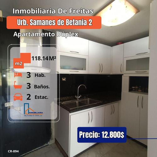 Apartamento Dúplex En Venta Ubicado En Samanes De Betania Ii, Conjunto Amapola. Charallave