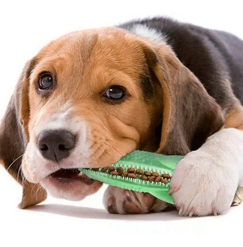 Juguete Anti Sarro Rellenable Para Perro Limpieza Dientes