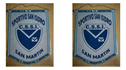 Banderin Mediano 27cm Sportivo San Isidro San Martin