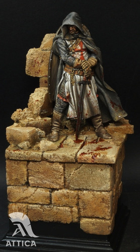 Sargento Templário Pintado Qualidade Museu