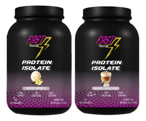 Proteína Isolate Fast 1kg C/u 200 Servicios/varios Sabores Vainilla- Mango