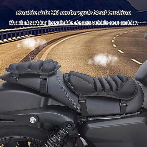 Cojín Doble Para Asiento De Moto Para Todas Las Estaciones.