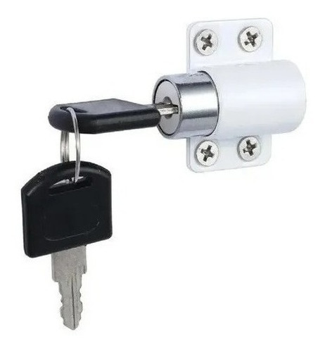 Tranca Para Puertas Seguridad Corrediza Blanca Premium.x2!