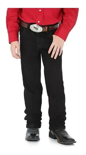 Pantalon Wrangler Niño Sewk Negro 6