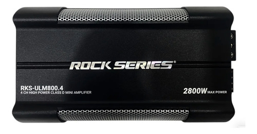 Amplificador Rock Series Ultimate Rks-ulm800.4 2800w Negro