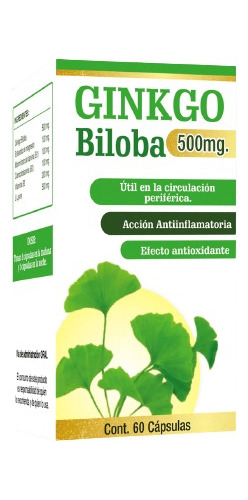 Ginkgo Biloba 60 Cápsulas