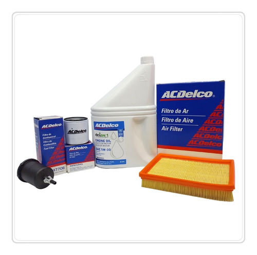 Kit Filtros + Aceite Acdelco Sinte Chev Corsa 3c