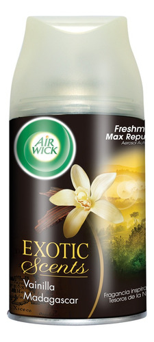 Repuesto aromatizante Air Wick Exotic Scents en aerosol vainilla 250 ml