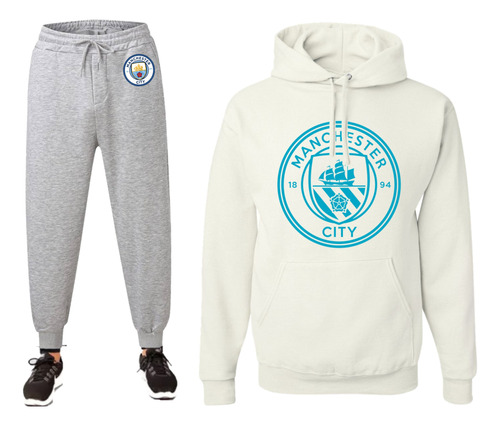 Conjunto Buzo+jogging-futbol-manchester City Escudo Grande