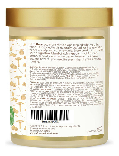 Prechampú Desenredante Y Preacondicionador African Pride 530