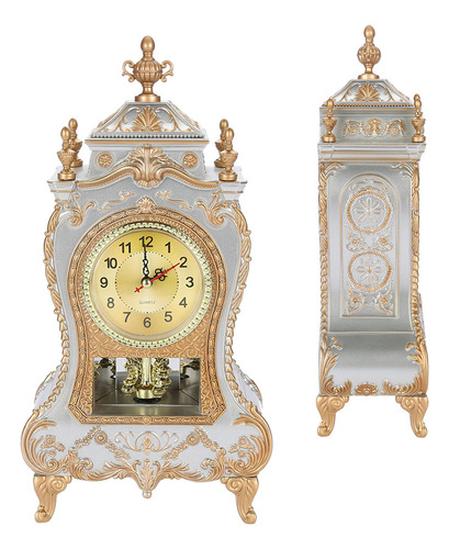 Qw Reloj De Mesa Vintage De Plástico, Estilo Antiguo,
