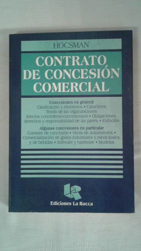 Contrato De Concesion Comercial - Hocsman