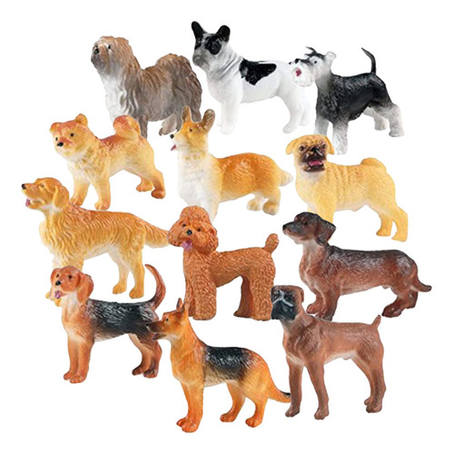 Nuevo Juguetes For Niños, Modelo De Cachorro, Estatua, 12