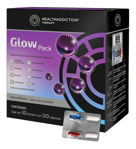 Colágeno Glow Pack Healthaddiction Sabor Sin sabor