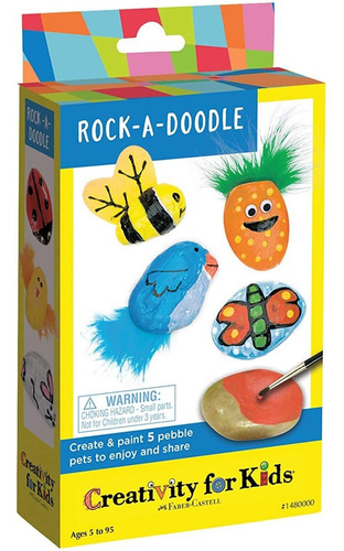 La Creatividad Para Niños Rock-a-doodle Roca Kit De Pintura