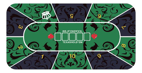 Tapete De Cartas Con Diseño De Mesa De Póquer De 47 X 24 Pul