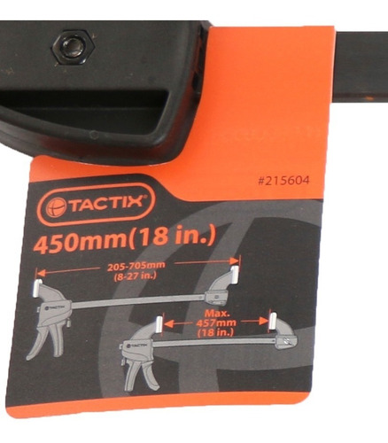 Imagen 3 de 7 de Prensa G Con Gatillo Rápida Tipo Sargento Tactix 450mm
