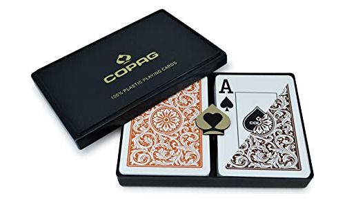 Idolo Jumbo De Copag Poker Size 1546 Naipes Jumbo De Naranj