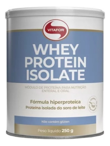 Kit 2 Latas -whey Protein Isolate Vitafor -250g -suplemento