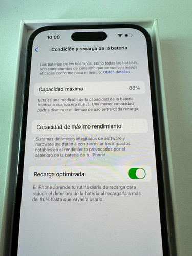 Apple iPhone 14 Pro Esim (256 Gb) - Morado Oscuro Color Violeta 88% Condición De Batería. (Usado)