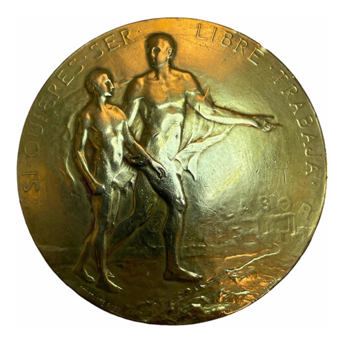 Medalla Juan Bautista Mignaguy 50 Aniversario 1923 76,5mm