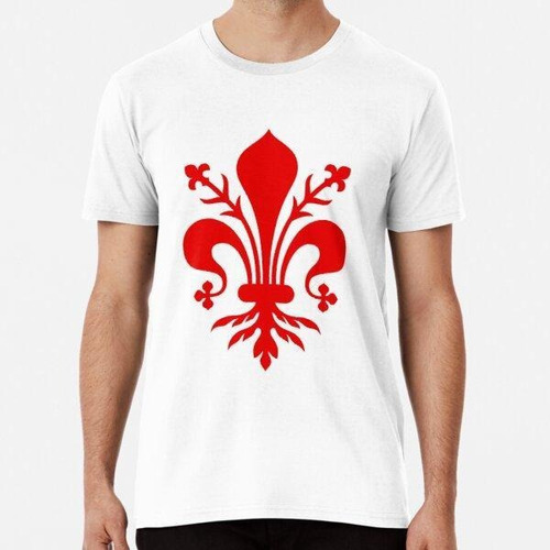 Remera Etiqueta Engomada De Florence Italy Fleur De Lis Algo