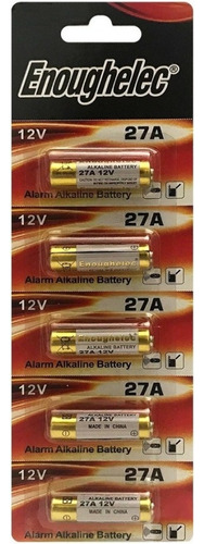 Pack X5 Pilas Bateria Alcalina 27a 12v Control Remoto Alarma