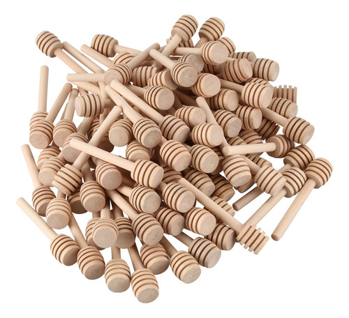 Paquete De 100 Varillas De Madera Para Miel, De 3 Pulgadas,