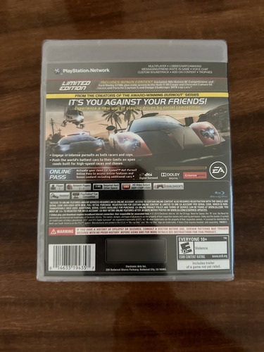 Videojuego Need For Speed Ps3 Sellado Nuevo (Usado)