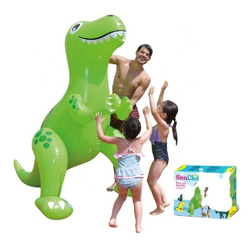 Dinosaurio Rociador De Agua Inflable