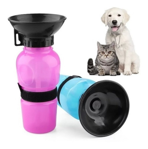 2 Botellas Dispensador De Agua Para Mascotas Viaje Paseos
