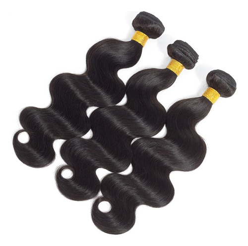 Cabello Virgen Brasileño Ondulado, 3 Paquetes, Cabello Human