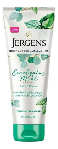 3 Pza Crema Corporal Jergens Calma Y Renueva Eucalipto Y Men Fragancia Neutro