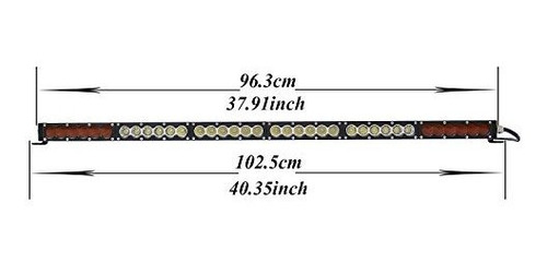 Barras De Luz - Angelma Dual Color Single Row Cree Led Light