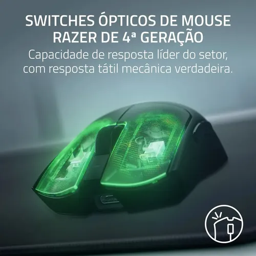Mouse Gamer Sem Fio, Razer Viper V4 Pro, Esports, 50K DPI, 49g