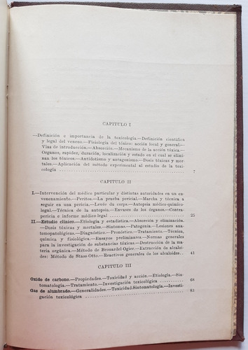 Antiguo Libro Toxicología Trivisonno 1929 Ateneo Ro 054 (Usado)