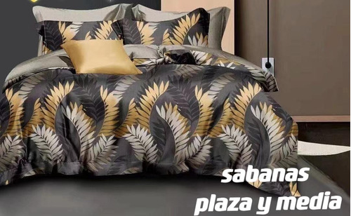 Juego De Sabanas Plaza Y Media + 1 Funda Diseño A Elección