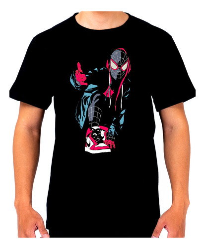 Remera Spiderman Miles Morales Marvel 100% Algodon 1130