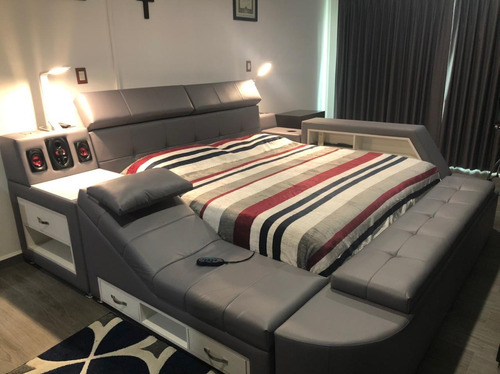 Recamara Minimalista King Size Moderna Deluxe Divan Sala