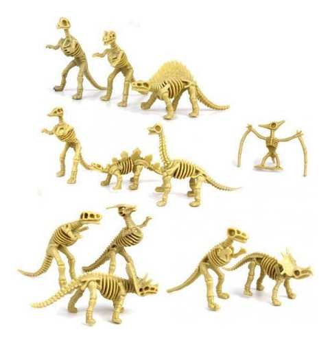 36 Piezas Dinosaurios Surtido Figuras Esqueleto Fósil Venta