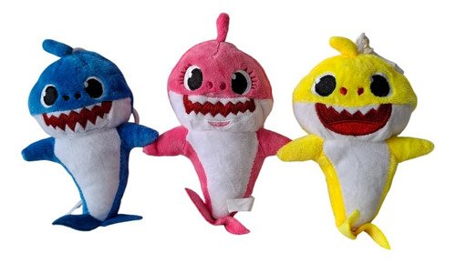 Peluche Llavero De Baby Shark Combo X3 Unidades. Baby Shark X3