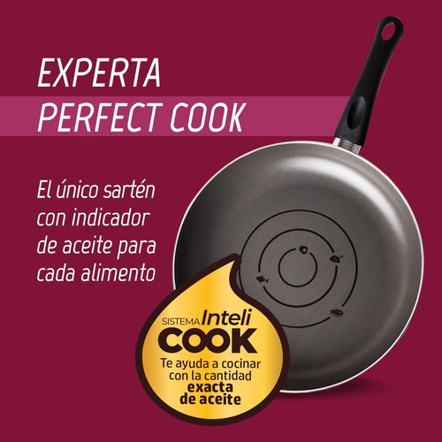 Imagen 2 de 5 de Juego De 3 Sartenes Cinsa Experta Perfect Cook 20, 24, 30cm