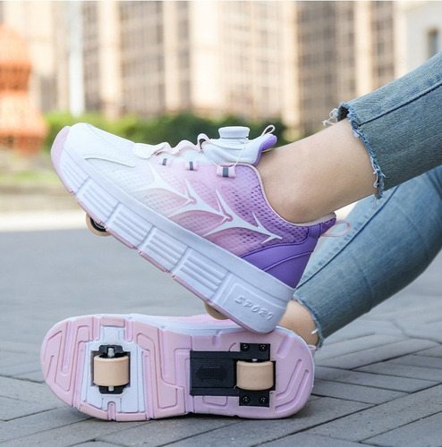 Patines Infantiles De 2 Ruedas Con Pomo De Rueda Extraíble