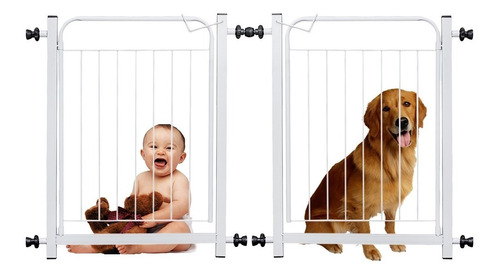 Portãozinho Para Criança E Pet Segurança Casa Proteção Aço