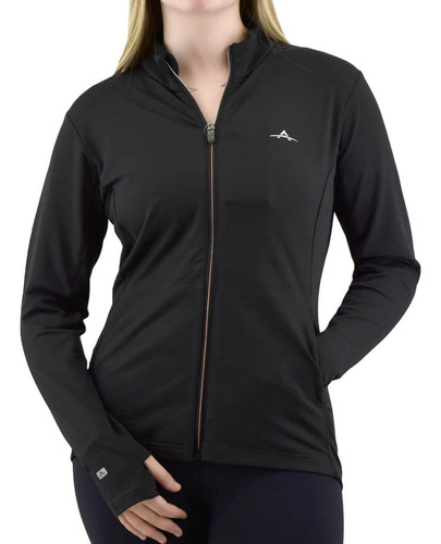 Campera Abyss Con Detalle Plateado Negro 23v0771