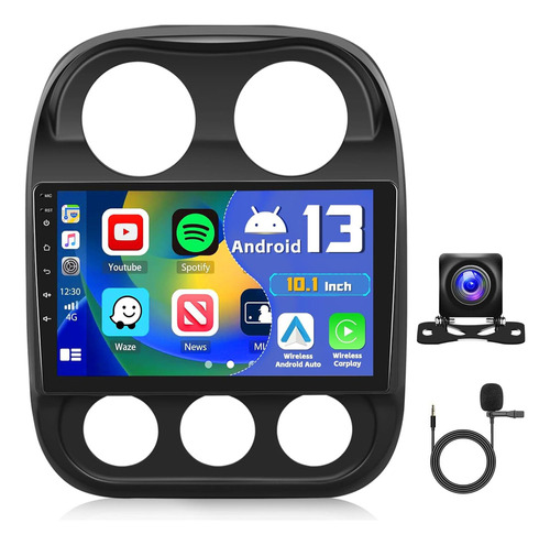 Estéreo Pantalla Android Para Jeep Compass Patriot 2010-2016