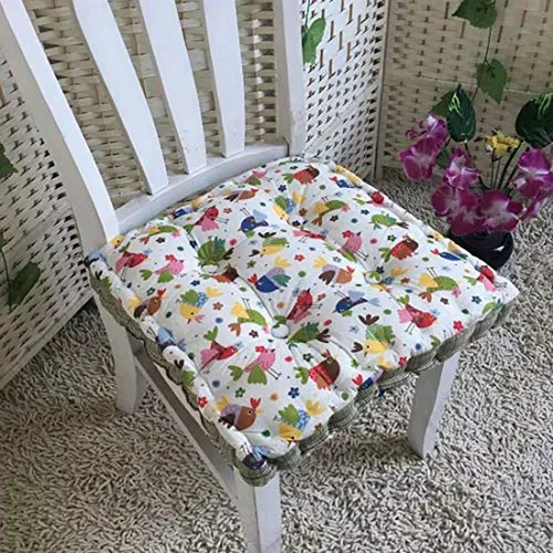 Cojines De Silla Bohemios Estampados, Cubierta 100% Algodón,
